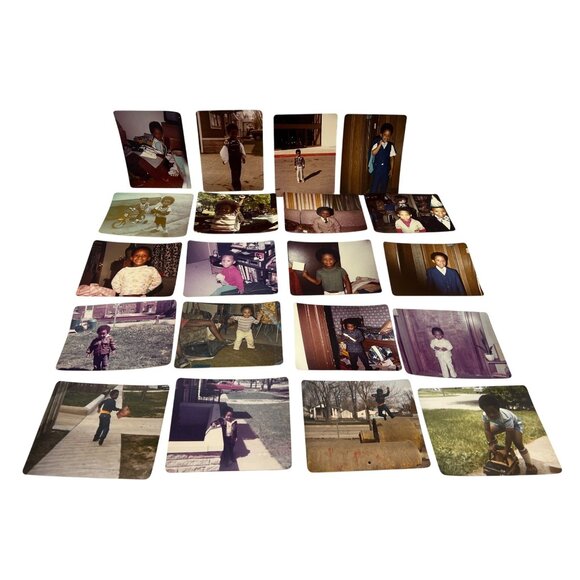 Vintage 1970s African American Children Candid Snapshot Collection Qty 20 Photos - Picture 1 of 6